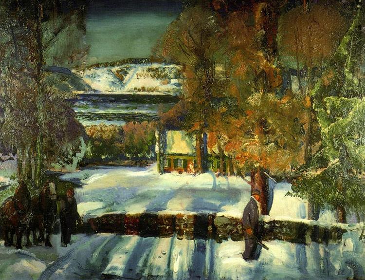 George Wesley Bellows Strabe im Winter china oil painting image